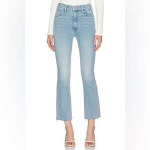 Mother The Hustler Ankle Fray Jeans Cutting Class Wash Size 30